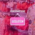 Hemelvaartsdag gesloten