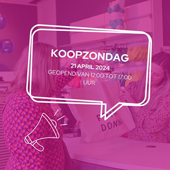 Koopzondag 21 april 2024